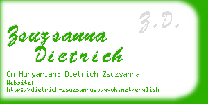 zsuzsanna dietrich business card